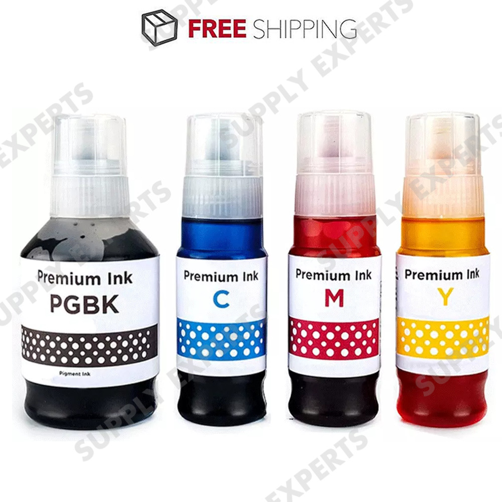 4 Pack GI21 Ink Refill Bottles Set for Canon G3270 G3290 G4280 G3260 MegaTank