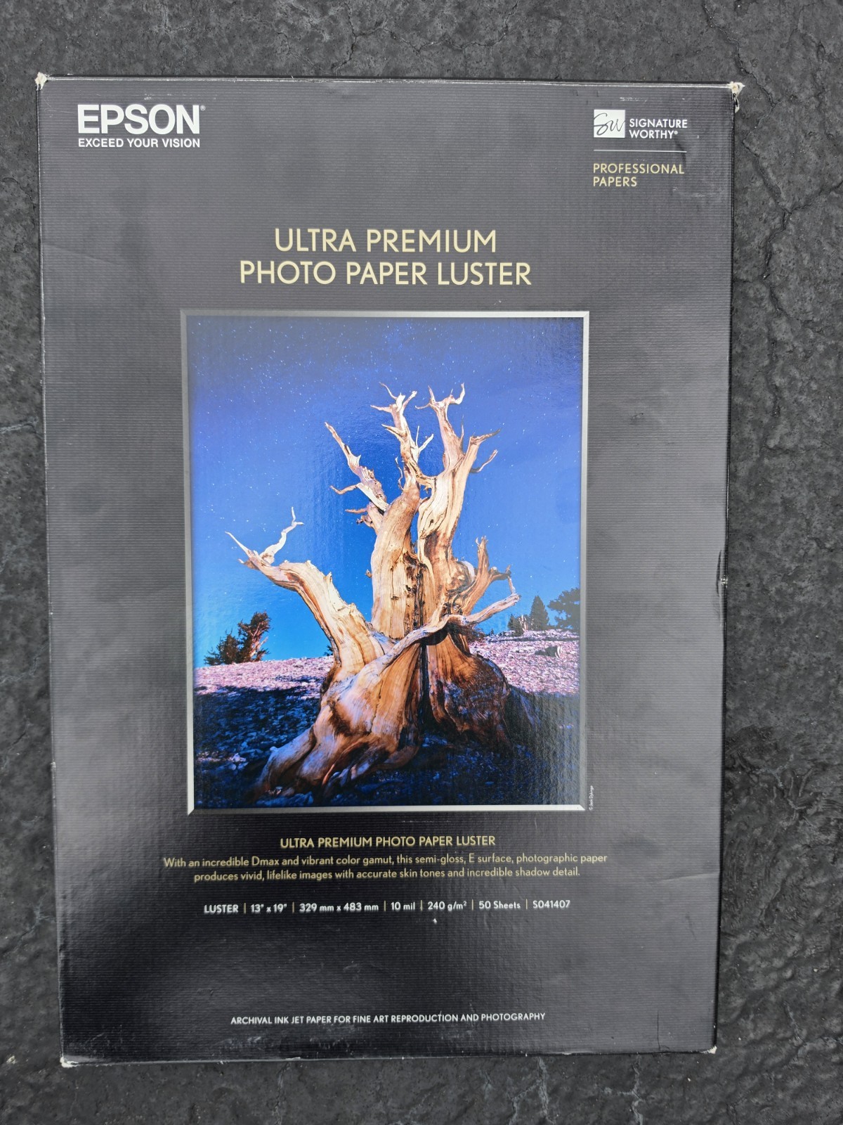 Epson Ultra Premium Luster Inkjet Photo Paper 13 x 19 260 gsm 100 S041604