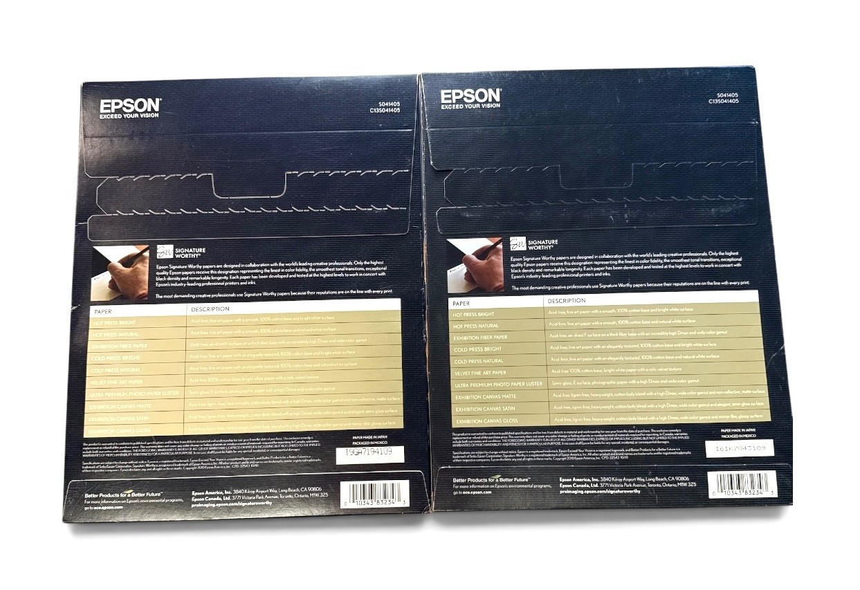 2 Packs Epson 8.5×11 Premium Ultra Luster Photo Paper, Total 100 Sheets NEW