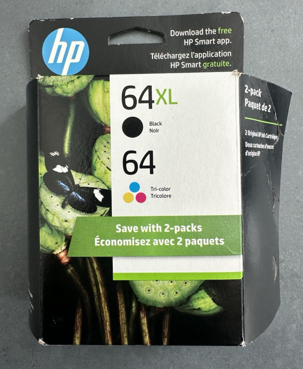 HP 64XL Black Cartridge Ink Exp MAR 2027 – One Cartridge ONLY N9J92A NEW