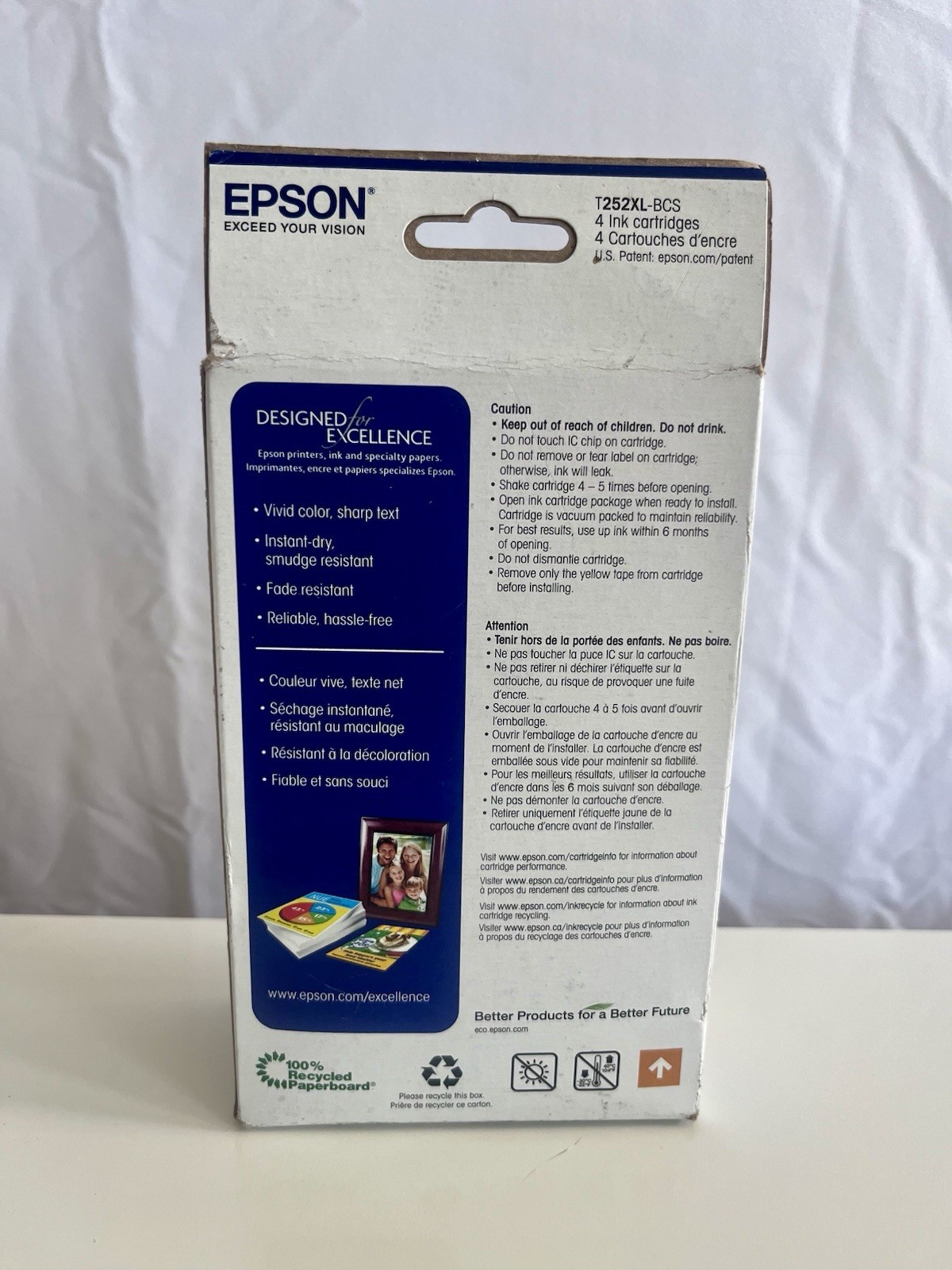 EPSON 252XL Ultra Ink High Capacity Black & Standard 3 Color Cartridge Exp 03/22