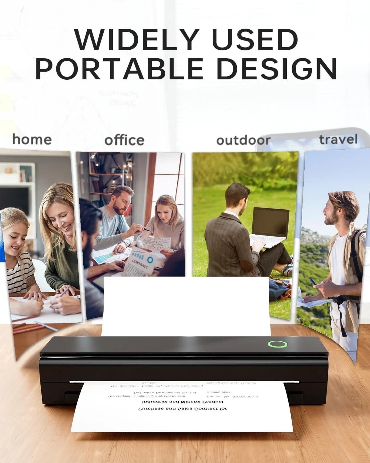 N80 Inkless Thermal Printer: Wireless Connection, Clear Outputs for All Devices