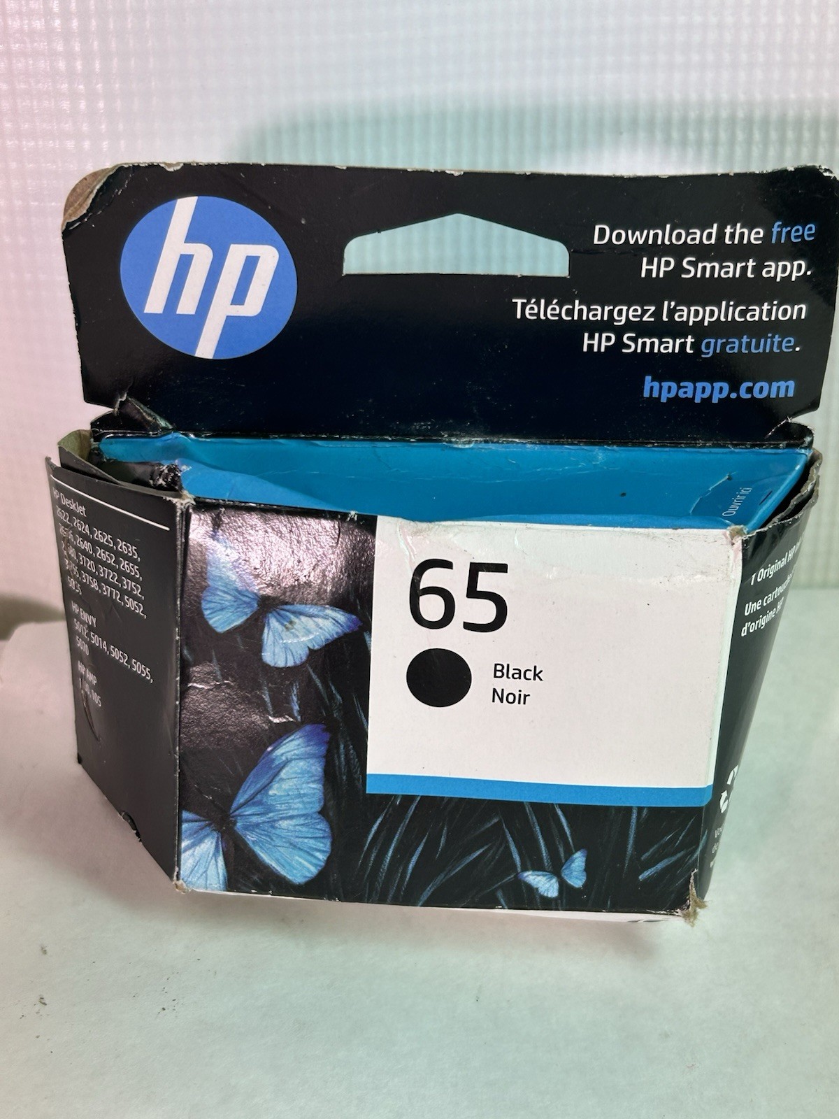 HP 65 Black Ink Cartridge New Sealed Exp 12/2026 Dec NEW OEM Genuine