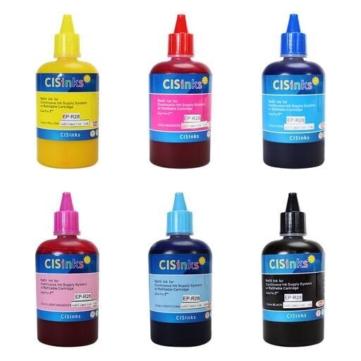 CISinks T078 Sublimation Refill Ink Bottle Alternative for R280 RX595 R560
