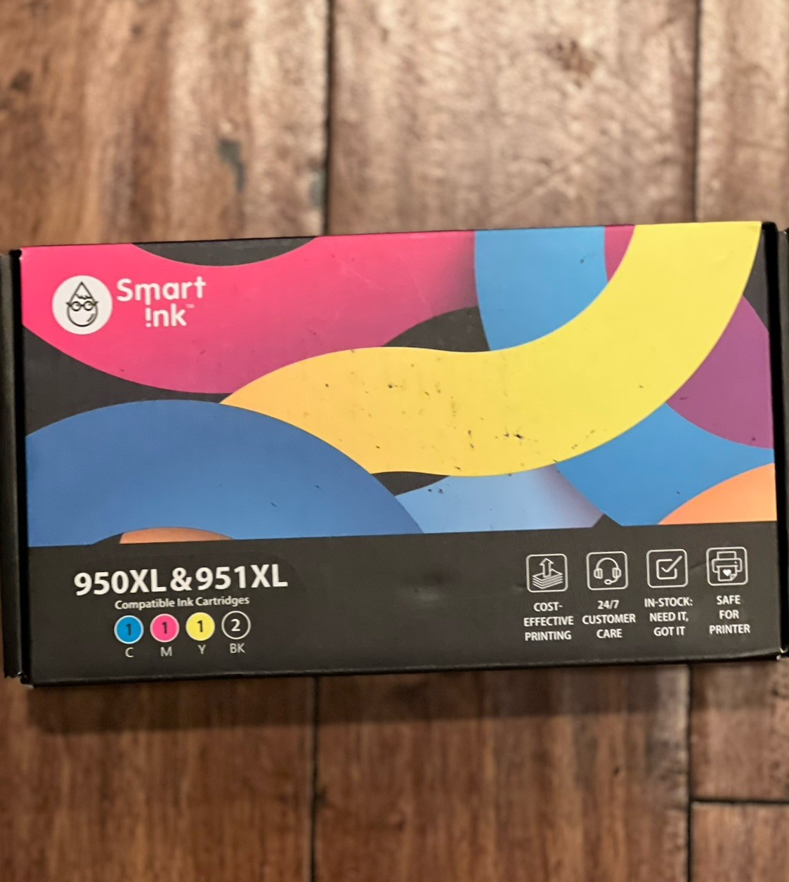 Smart Ink 5 Pack Ink Cartridge 950XL 951XL Compatible for HP Printers 01/2028