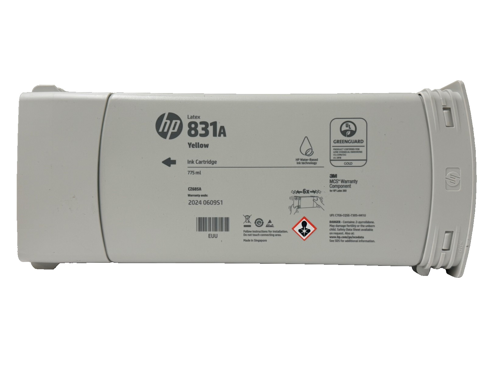 New Genuine HP 831A Yellow Latex Ink Cartridge 775ml CZ685A