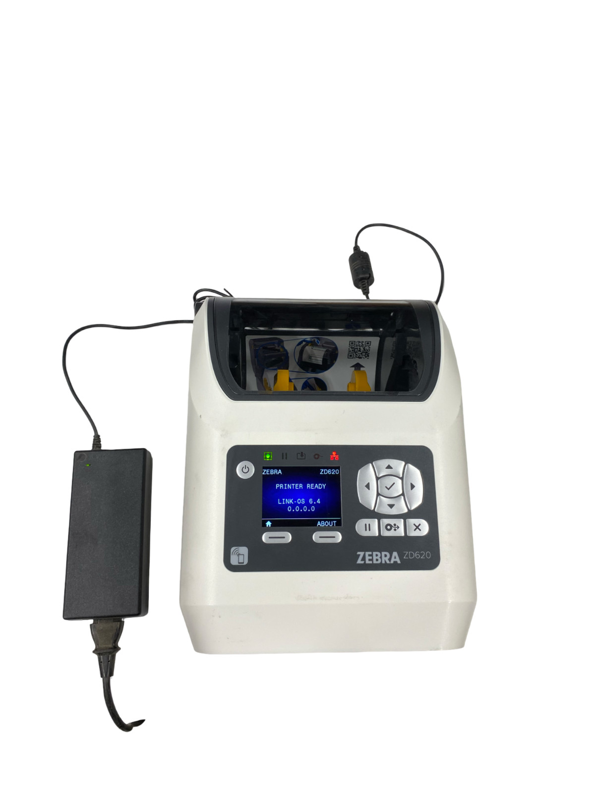 Zebra ZD620 Thermal Transfer Barcode Label Printer w/Adapter #13