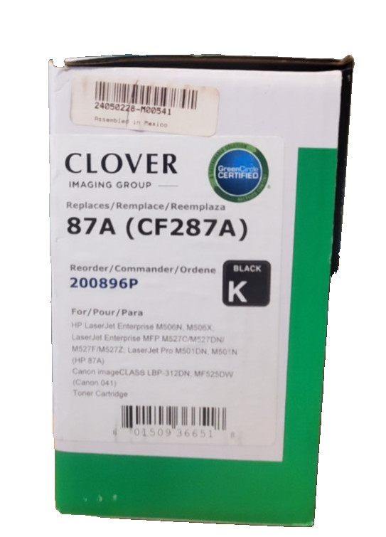 Clover Imaging CF287A 87A Toner Cartridge Fits for HP LaserJet Pro M501dn M501n