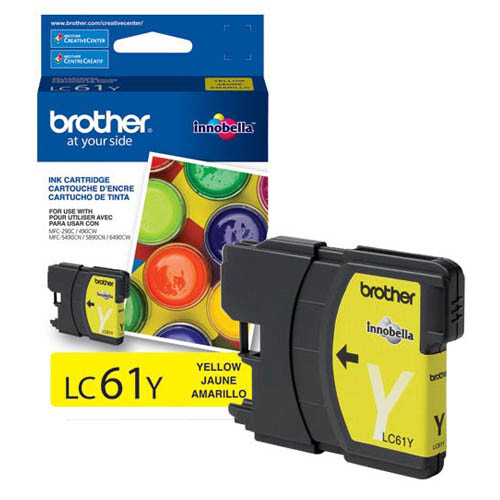 Brother MFC-6890CDW Ink Cartridge Set – (LC61) 2pcs Black with 1 of each Color