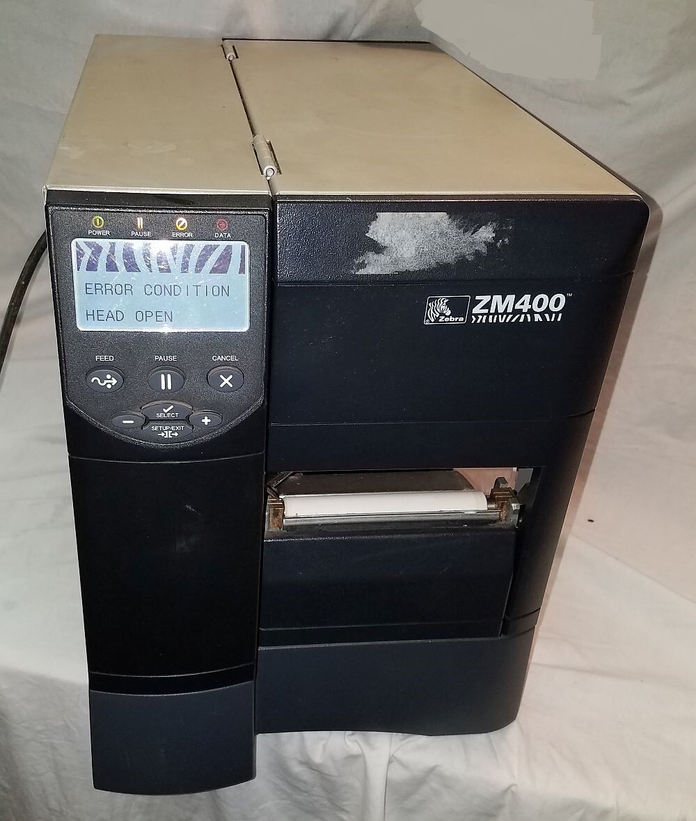 Zebra ZM400 Thermal Label Barcode Printer ZM400-2001-0100T As-Is Parts