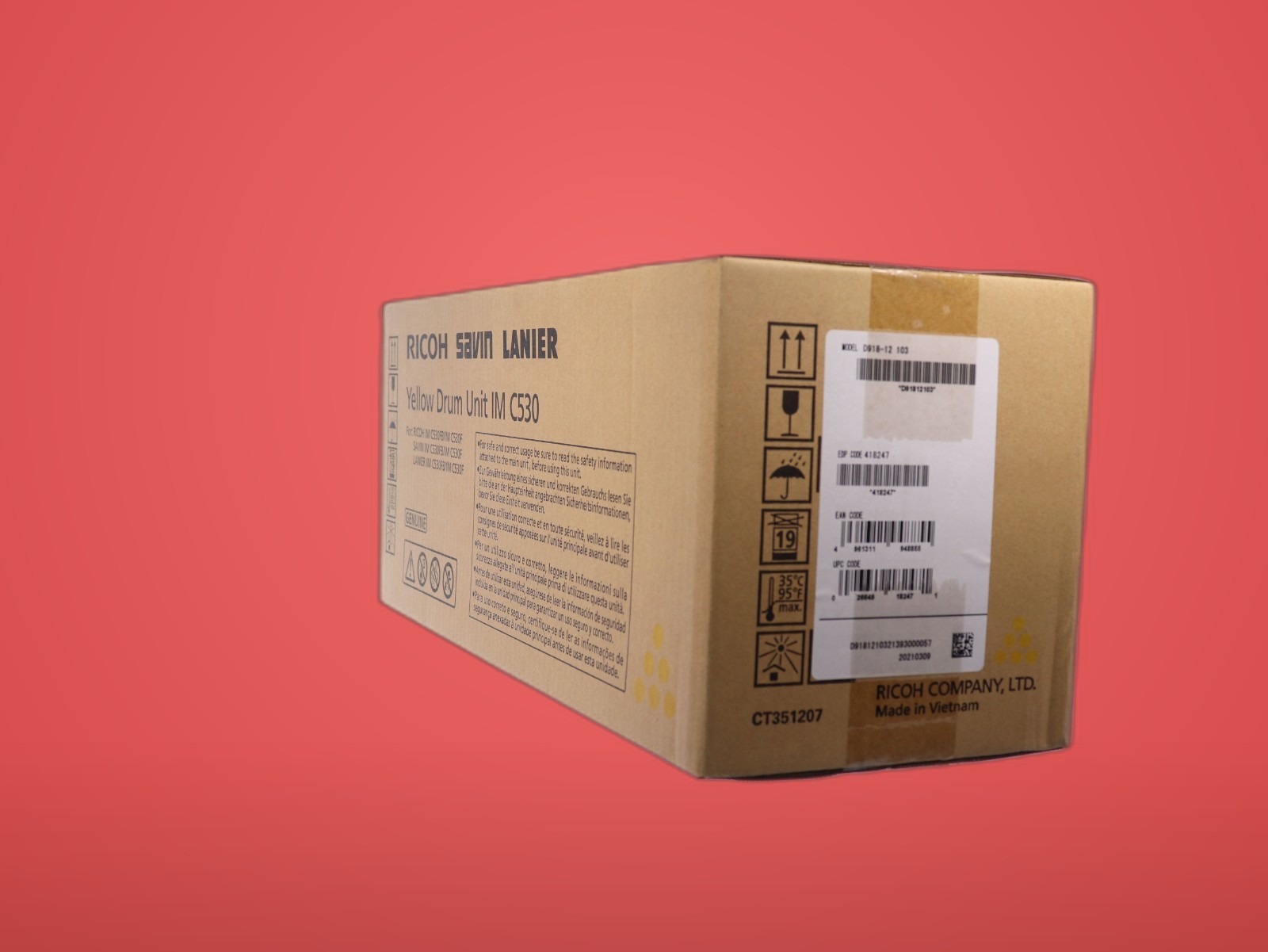 Ricoh IM C530 (418245) Yellow Drum Unit