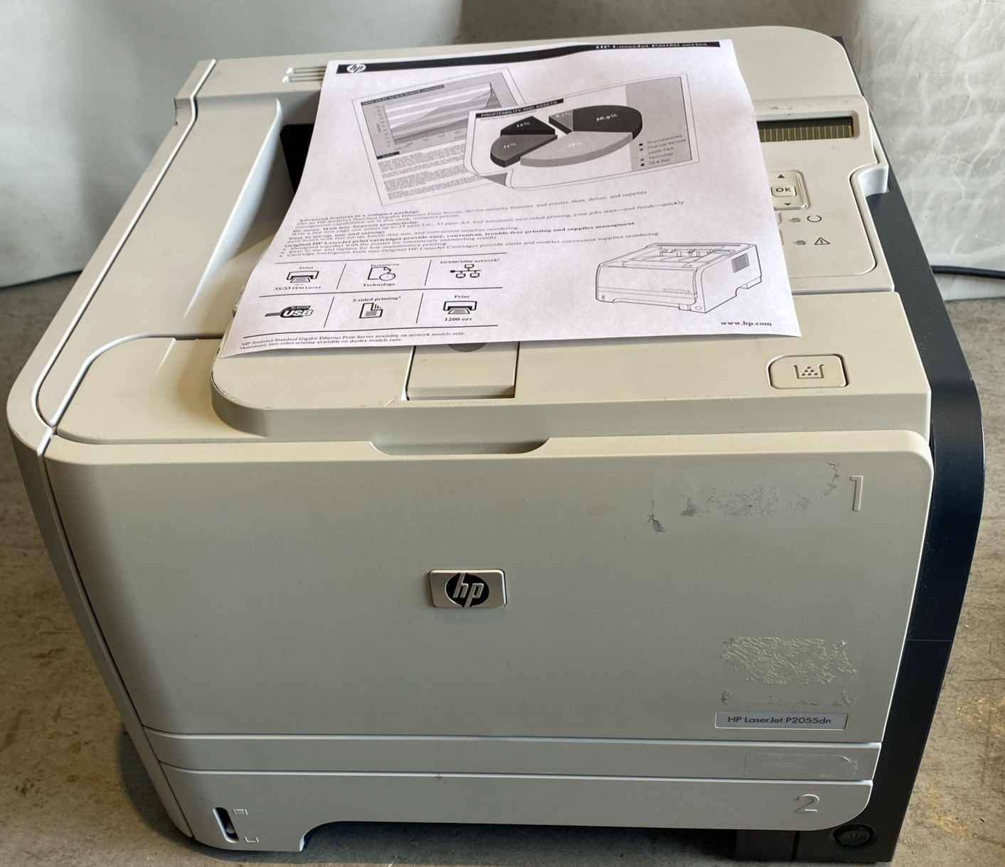HP LaserJet P2055dn Printer