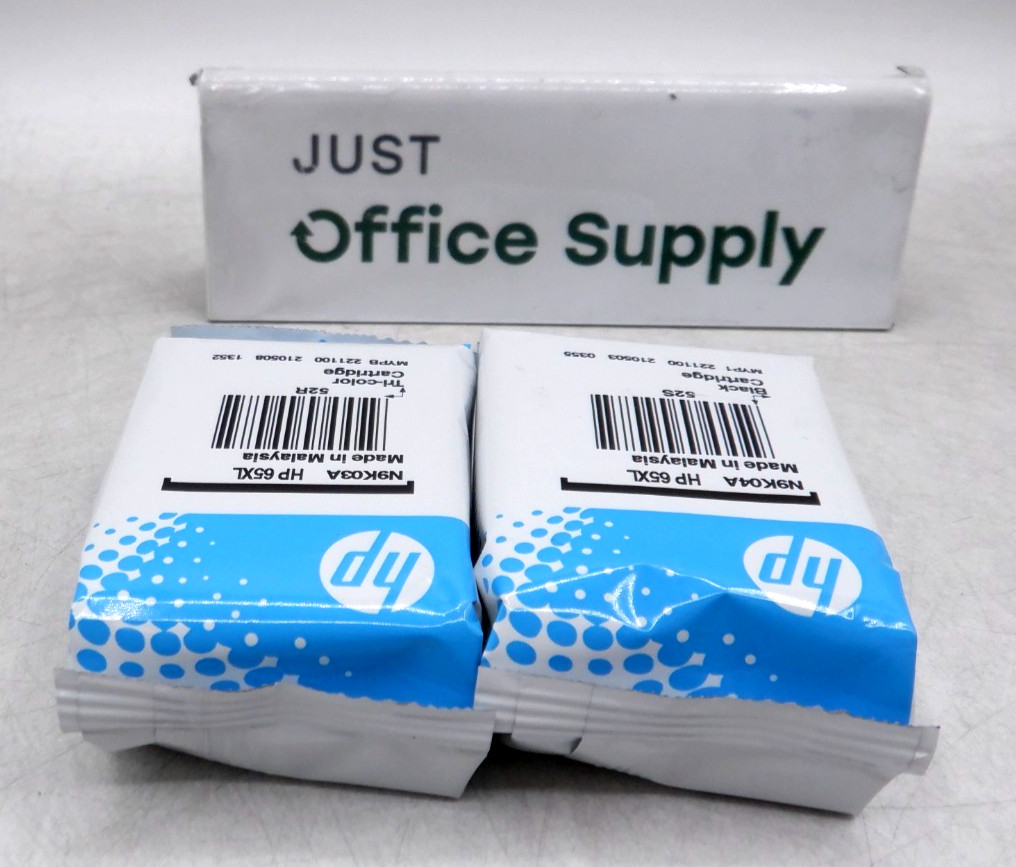 Genuine OEM HP 65XL Black-65XL Tri-color Ink Bulk Packaging Free Shipping