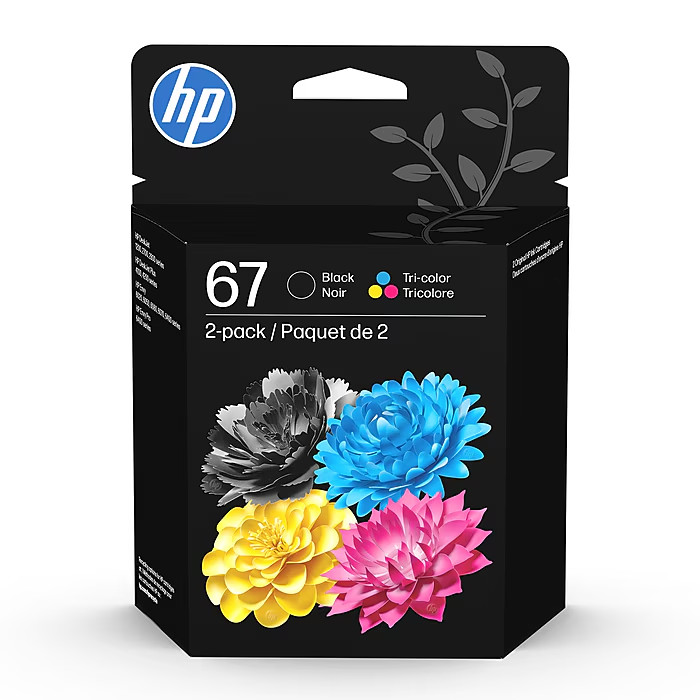 Genuine HP 67 Black or Tri-Color Ink Cartridge Combo /Single Pack HP67 Original