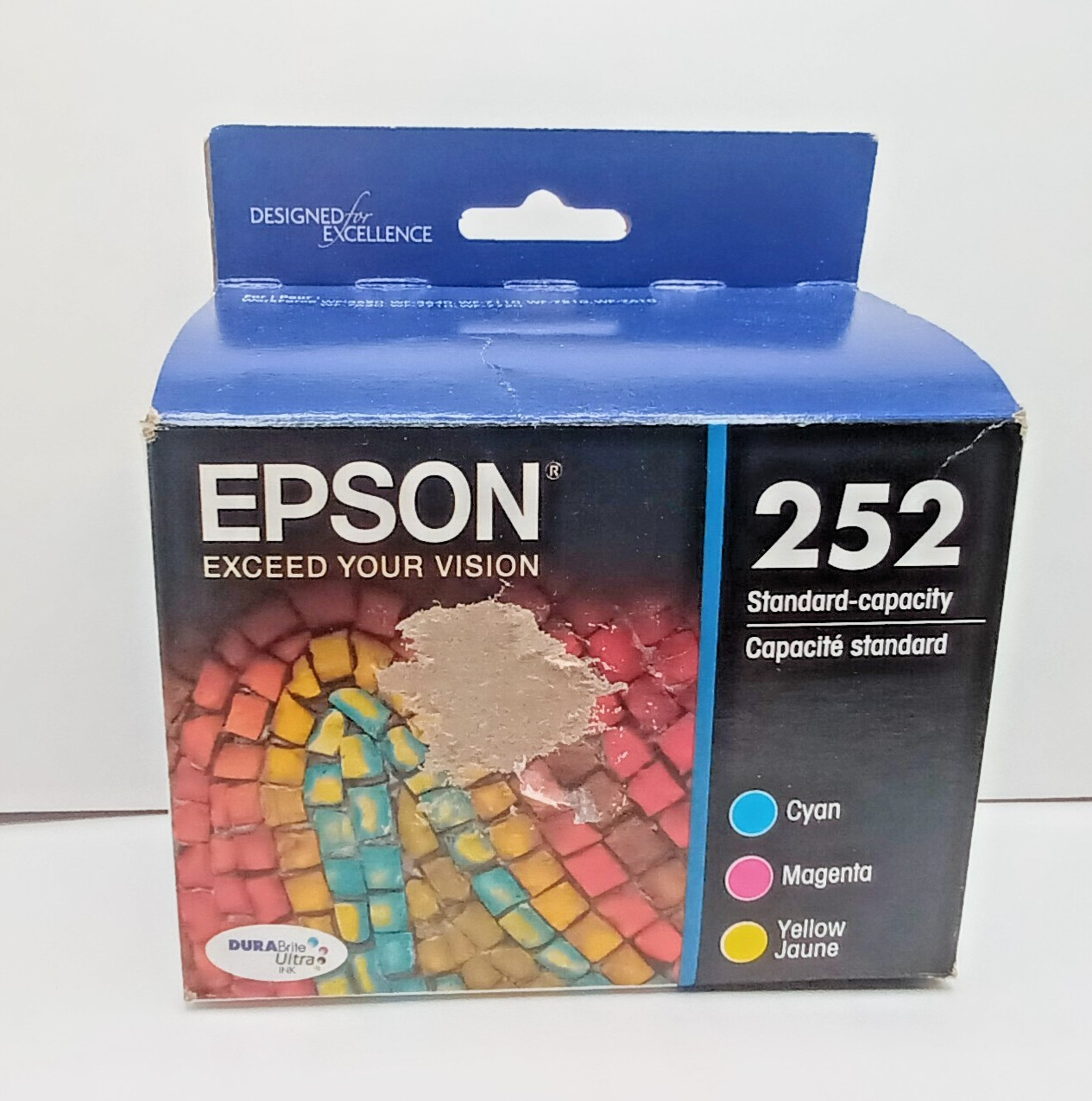 Genuine Epson 252 Tri- Color Ink Cartridges CMY EXP 07/2025