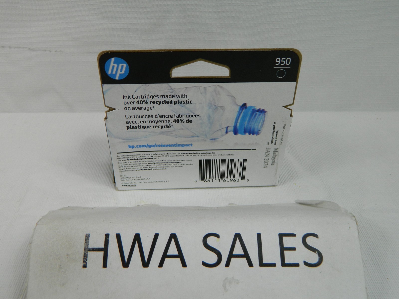 Genuine HP 950 CN049AN Black Ink Cartridge 2022-2024 NEW OEM SEALED