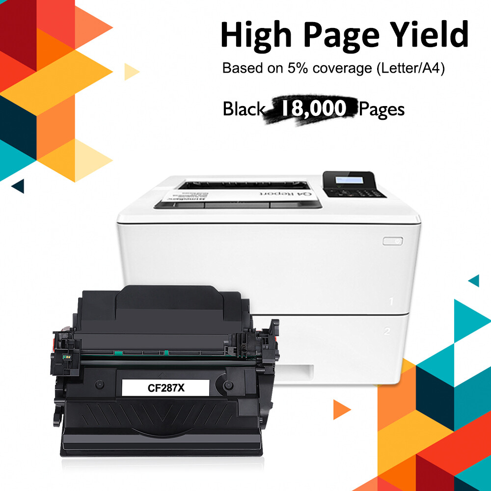 CF287XC Same as CF287X 87X Hi-Yield Black Toner Cartridge For HP M506 MFP M527