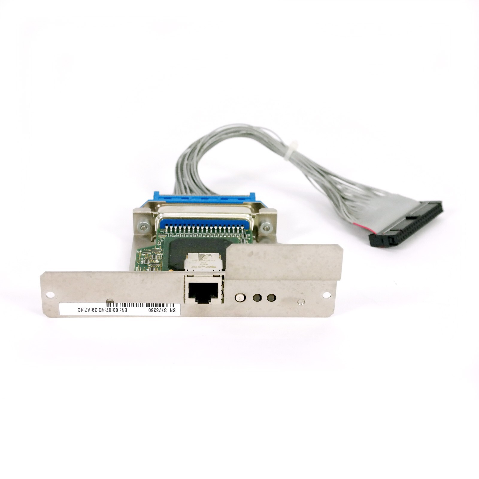 TESTED🔥 Zebra 105SL Xi3+ Zebranet Ethernet Print Server Network Card 47560-100