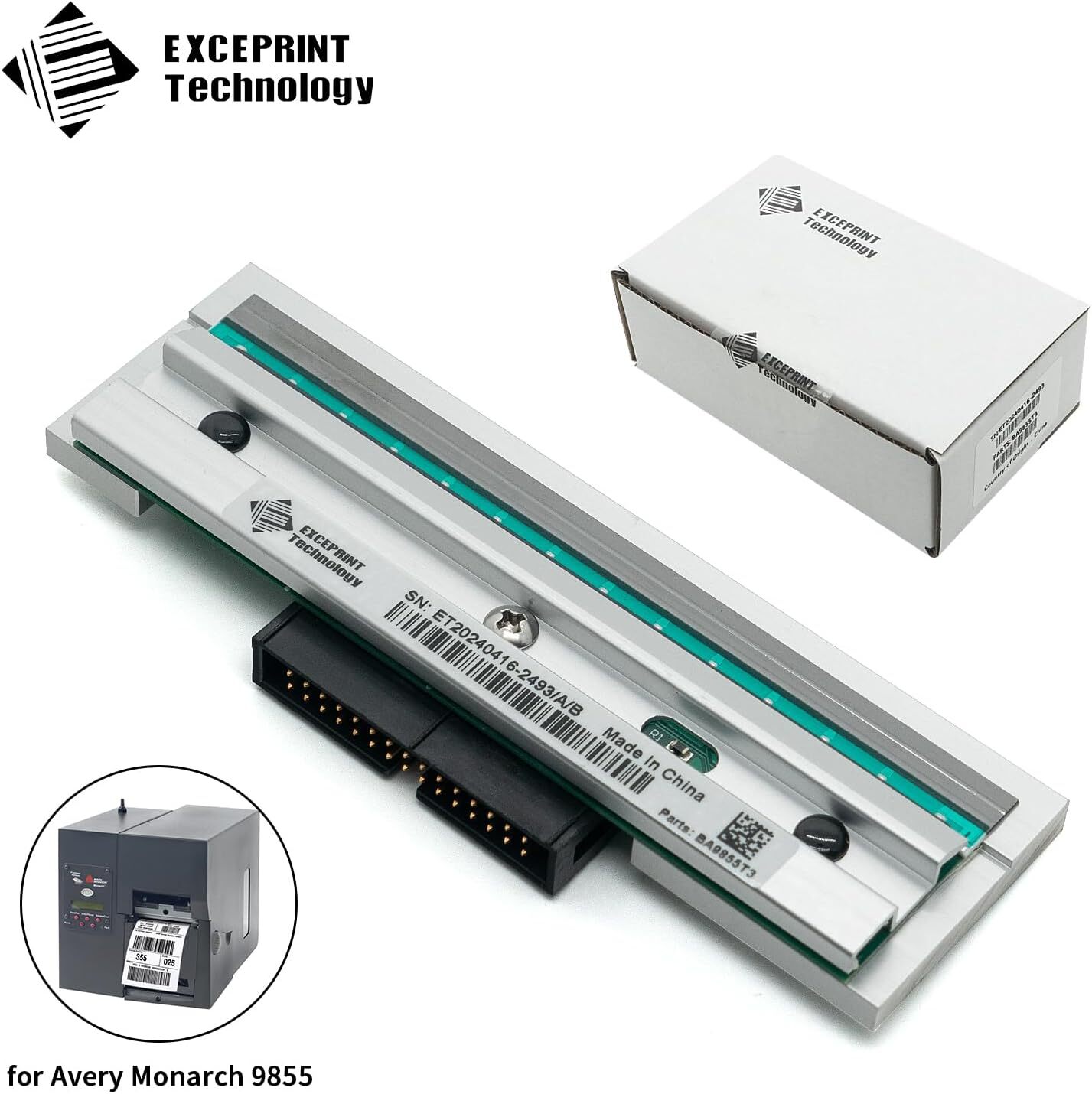 12055201 Printhead for Avery Monarch 9820 9825 9855 9850 Thermal Printer 300dpi
