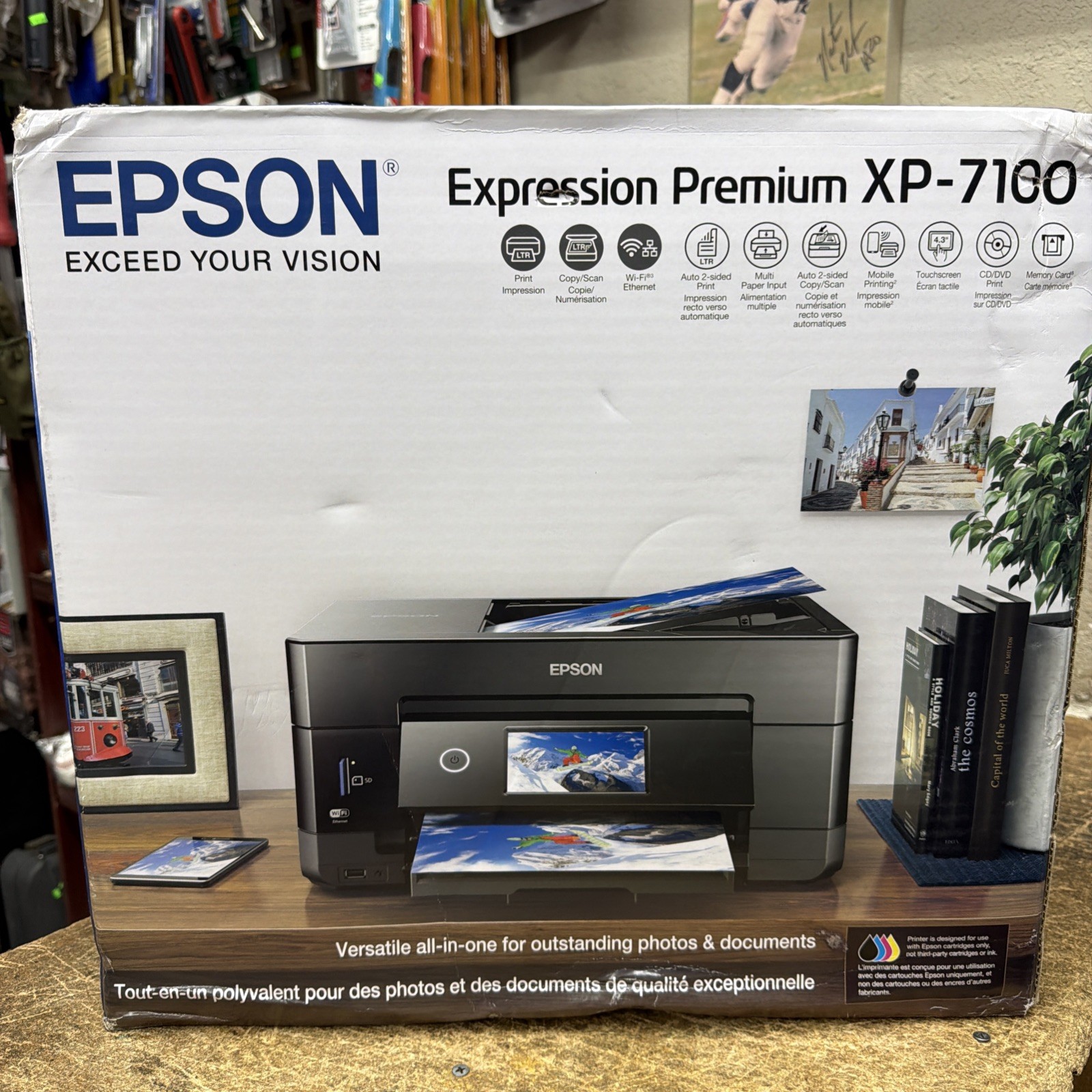 Epson Expression Premium XP-7100 Wireless Color Photo Printer – Black