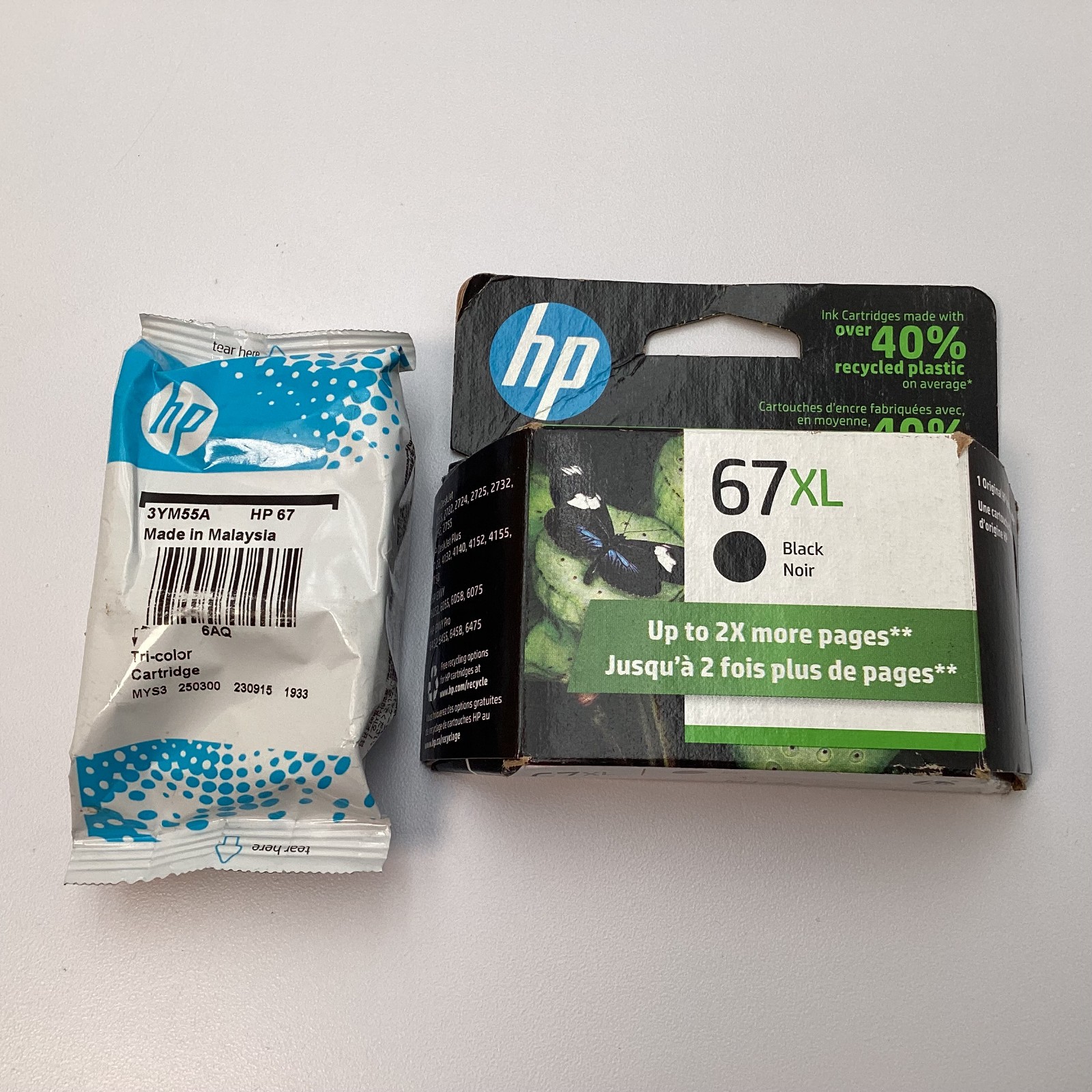 Genuine HP 67 & 67XL Ink Cartridge Black & Tri-Color – DeskJet ENVY 2023 – 2025