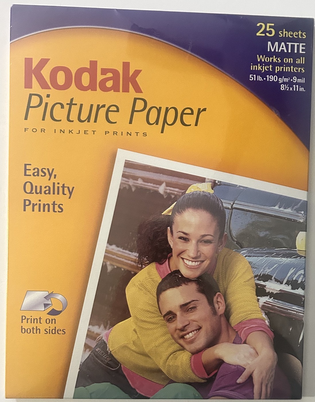 Kodak Picture Photo Paper 8.5″ x 11″ Matte/Soft Gloss 51lb 25 Sheets NEW Sealed