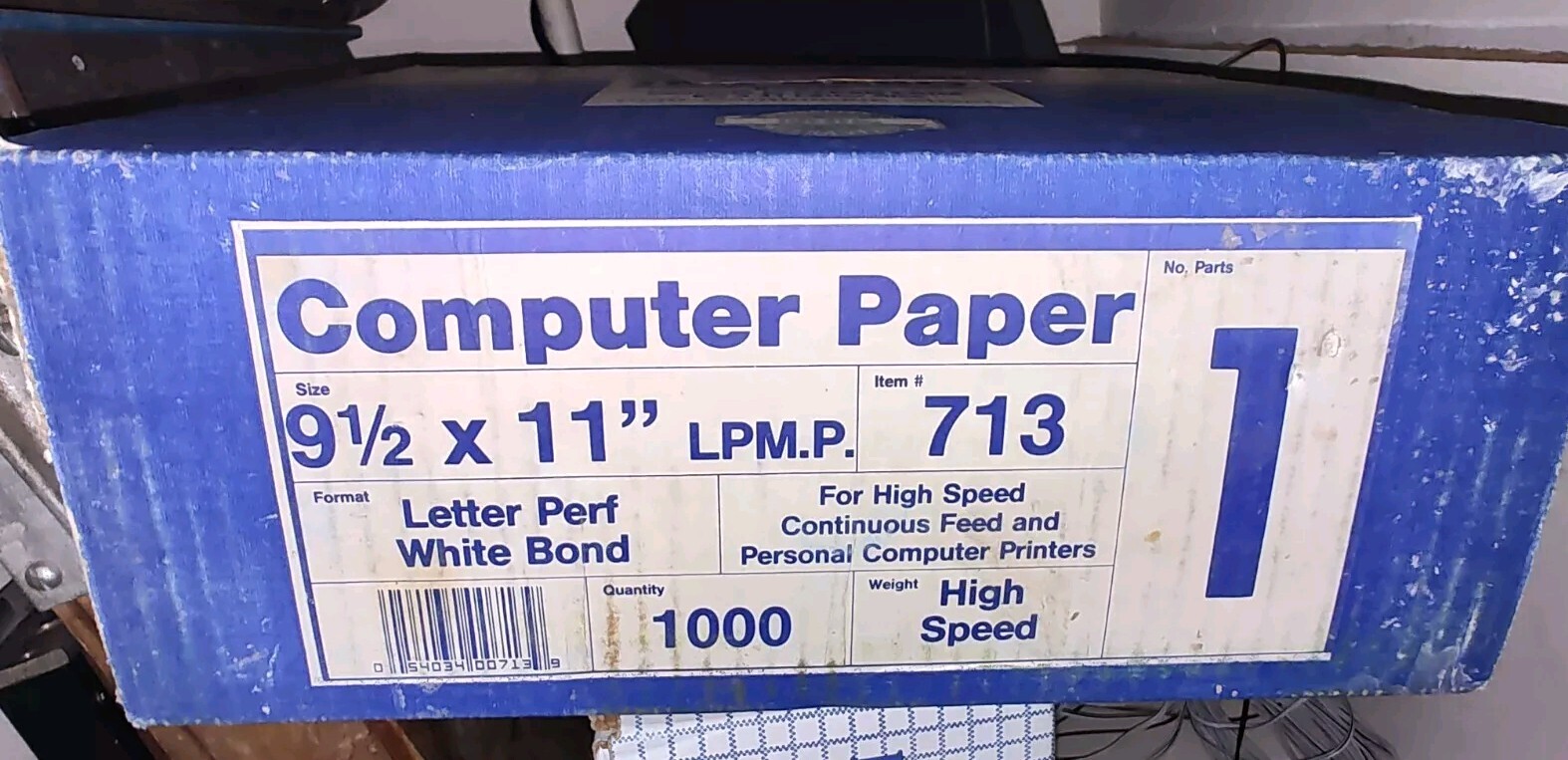 Impresso 1000 Sheet Box Tractor Fed Clean Edge 9.5″ x 11″ Computer Paper
