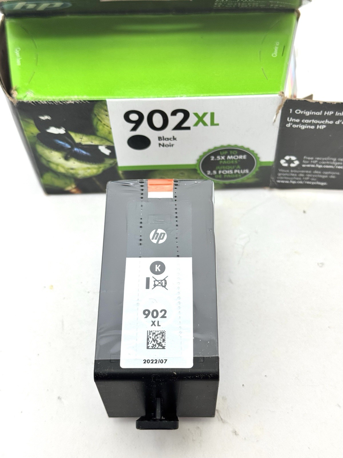 New Genuine HP 902 XL Black Ink Cartridge Expires 07/2022 Office Jet Office Pro
