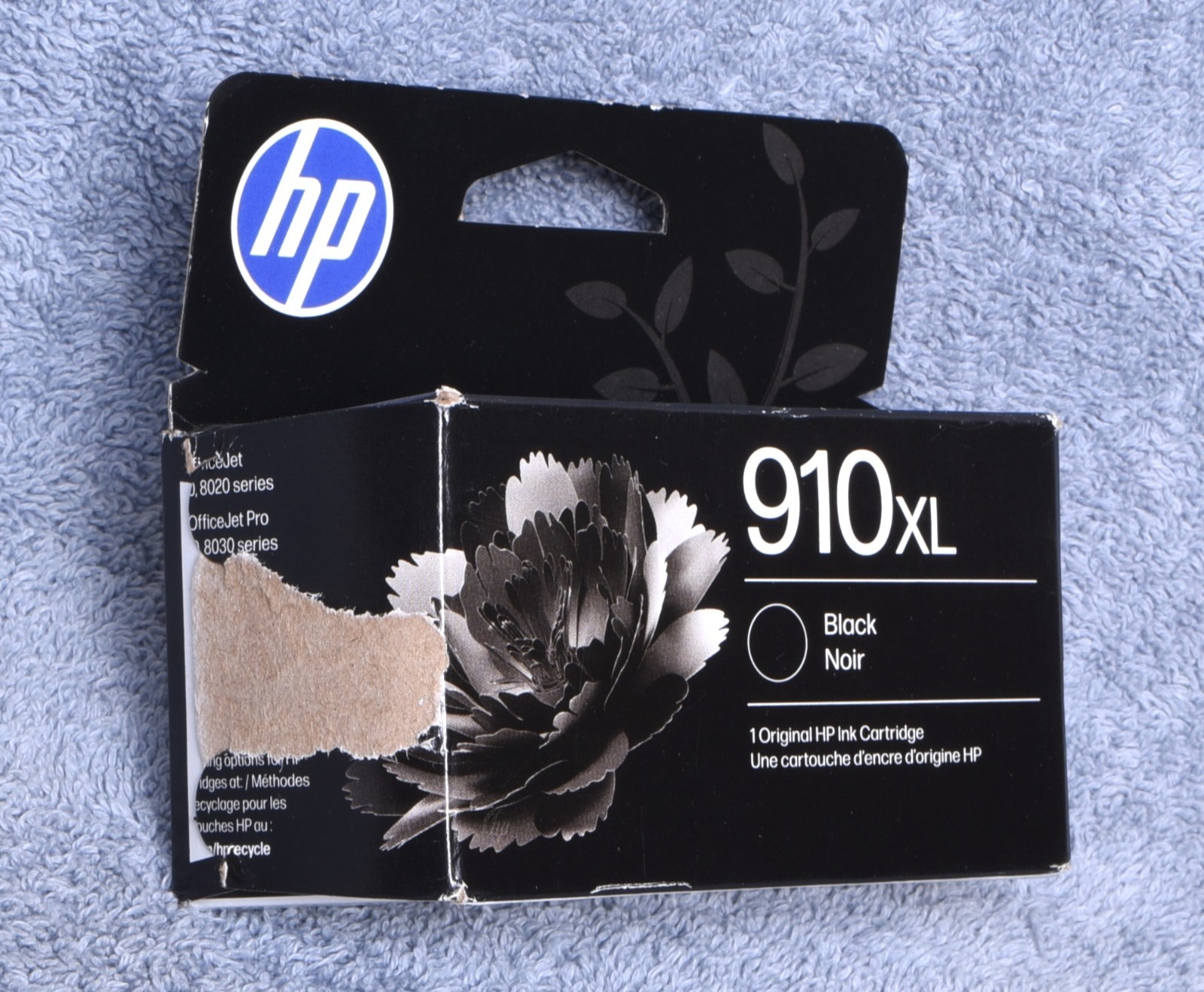 HP 910XL Black Ink Cartridge Genuine OEM (3YL65AN) EXP September 2027