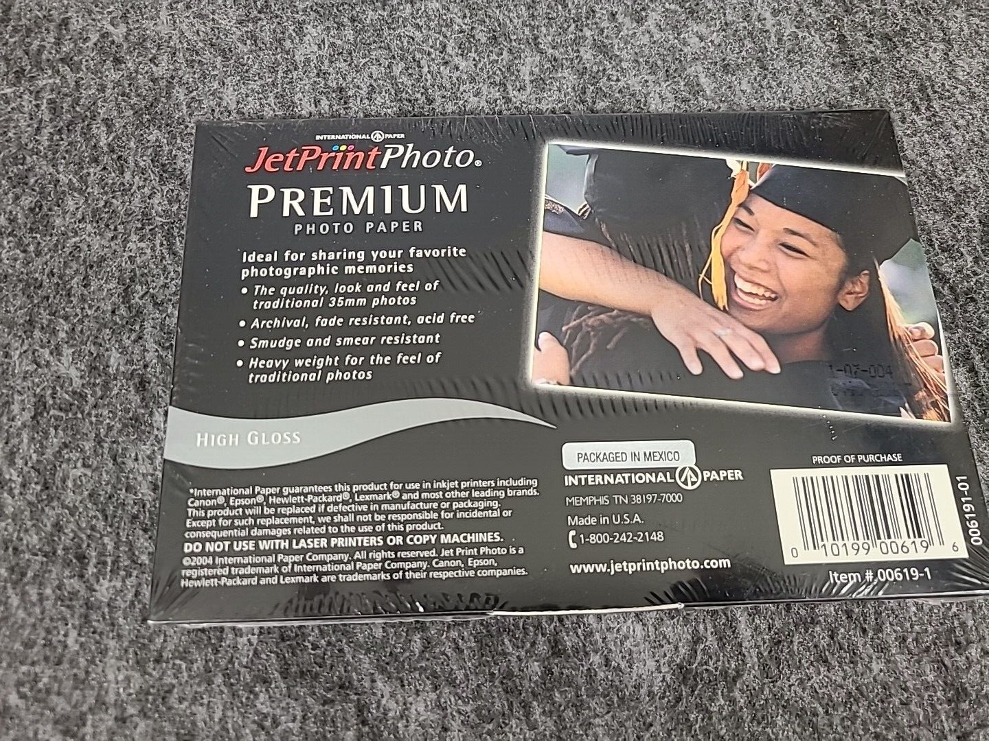 4 Premium International Paper JetPrint Photo Paper 4″x6″ Heavy Wgt 25 High Gloss