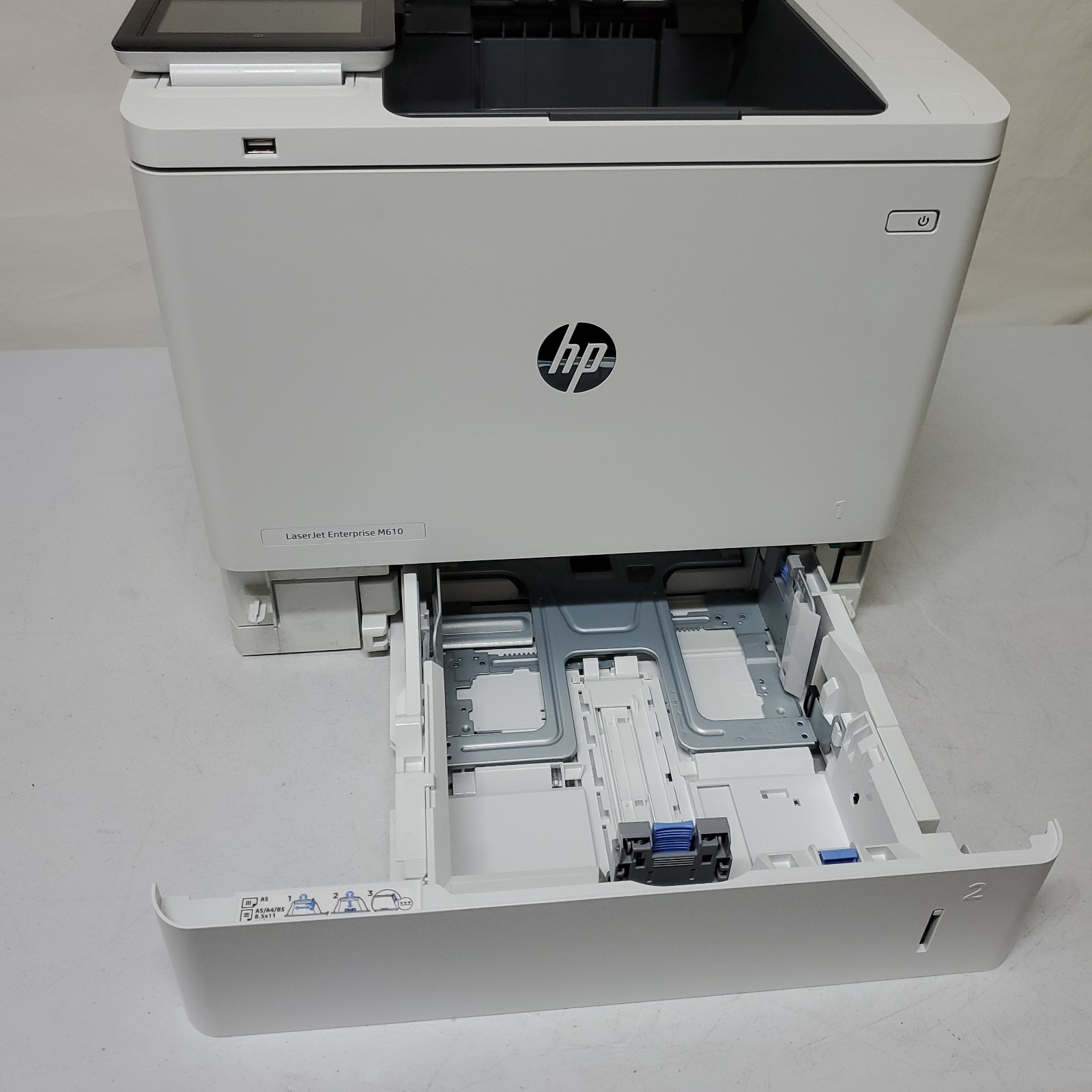HP LaserJet Enterprise M610DN Black White Printer W/Toner Duplex Network