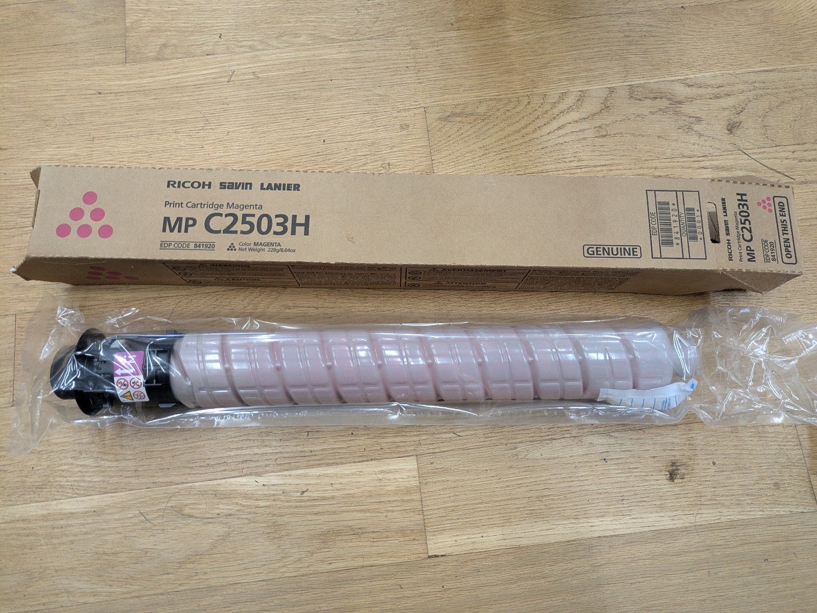 Ricoh Genuine Magenta Toner Cartridge MP C2503H – 841920 high yield Savin Lanier