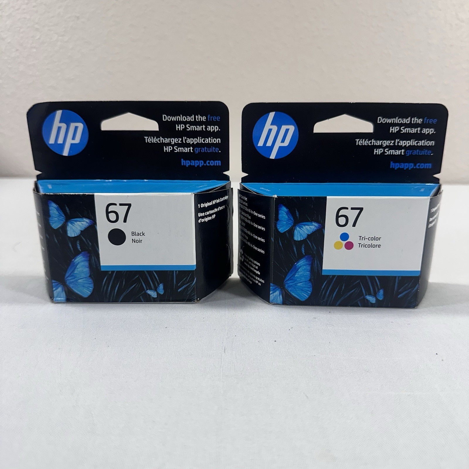 HP 67 Black & Color Ink Cartridge Works with HP DeskJet 1255, 2700, 4100 Series