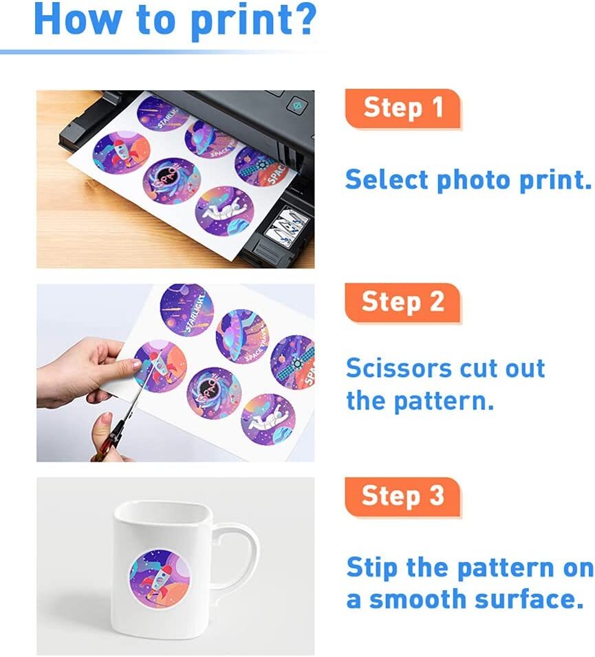 100 Printable Vinyl Sticker Paper Matte 8.5 x 11 for Cricut Inkjet Laser Printer