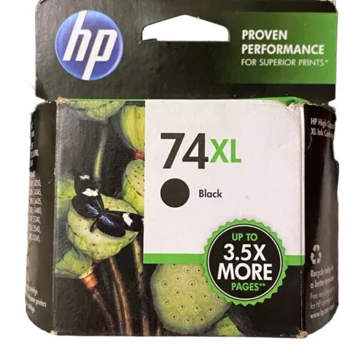 New ! Genuine HP 74XL Black High Yield ink Cartridges Exp 08/2010
