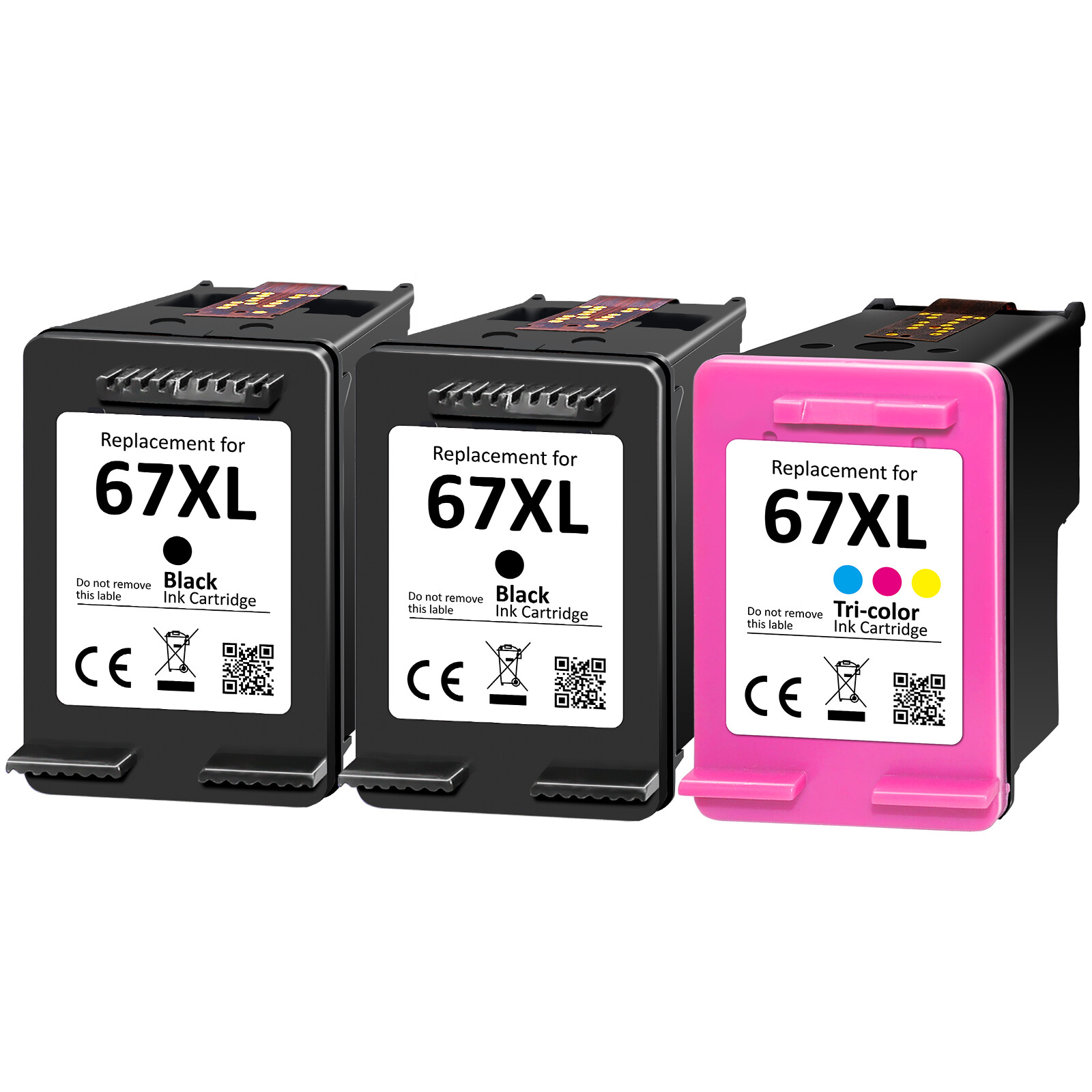67XL Ink Cartridges for HP Ink 67 XL Deskjet 2700 2720e Envy 6000 6055 Printer