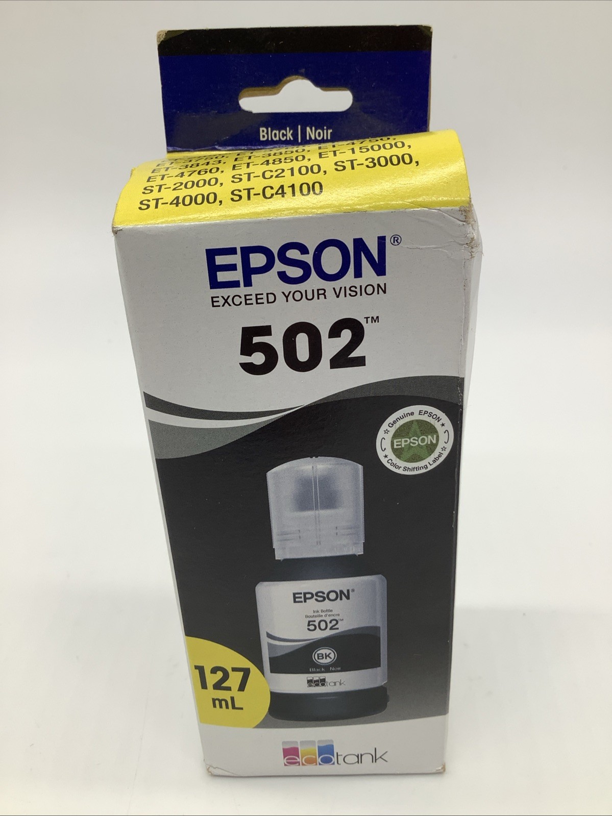 Epson 502 Single Ink Bottle – Black (T502120-CP) Best Before 1/28