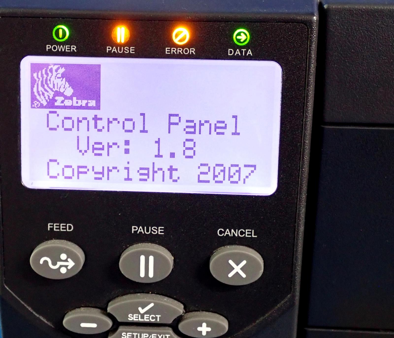 ZEBRA ZM400 Thermal Label Printer | 361,080″ Total Use | ZM400-3001-0000T