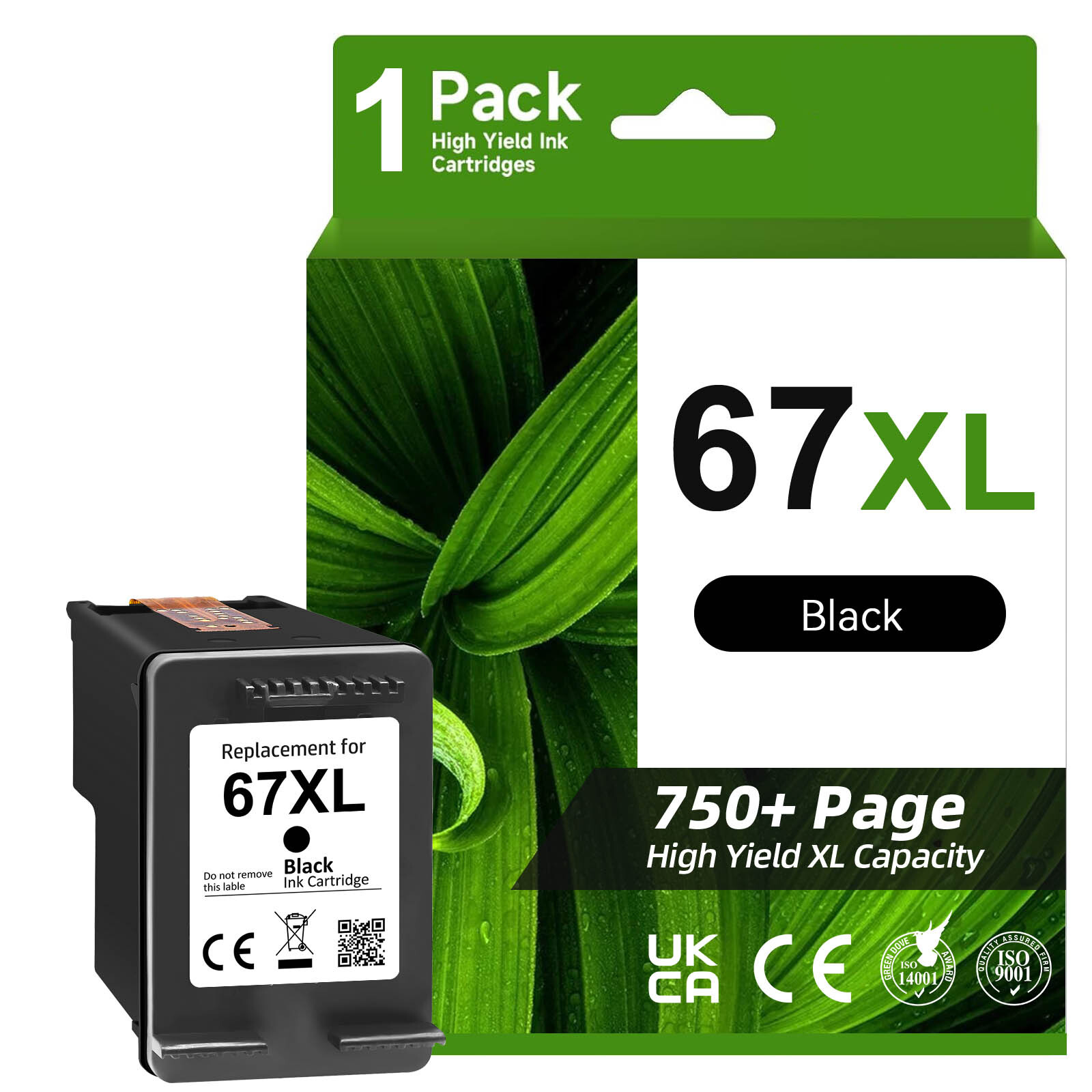 67XL 67XXL Ink Cartridge for HP Deskjet 2700e 2755e 4100e 4155e Envy 6010 6055e
