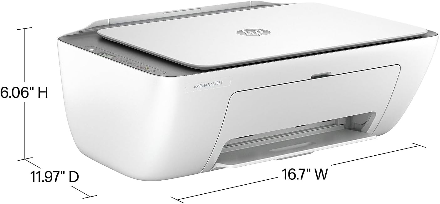 Deskjet 2855E Wireless Inkjet Printer Scanner Copier with 3 Months Instant Ink