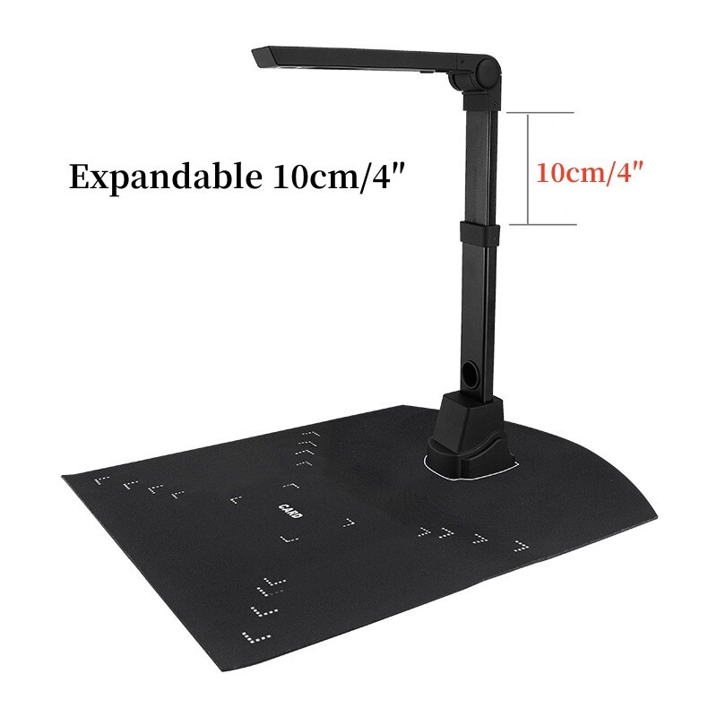 USB Smart Document Book Scanner OCR Auto-Flatten&Deskew 12MP Camera Capture A3