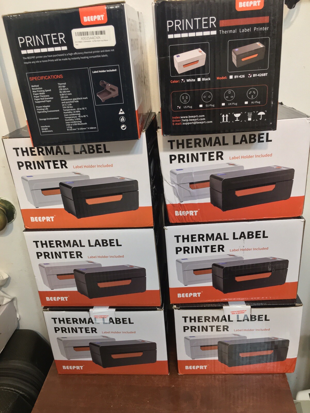 BEEPRT 426BT Thermal Label Printer. Brand new. $120 each one and 8 Available