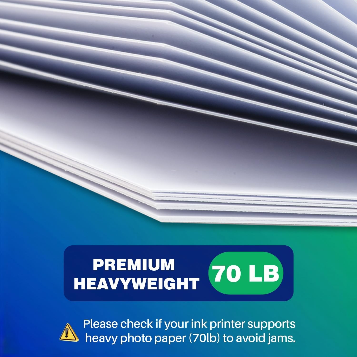 200 Sheets 4×6 In Glossy Single Sided Heavyweight Photo Paper 260gsm