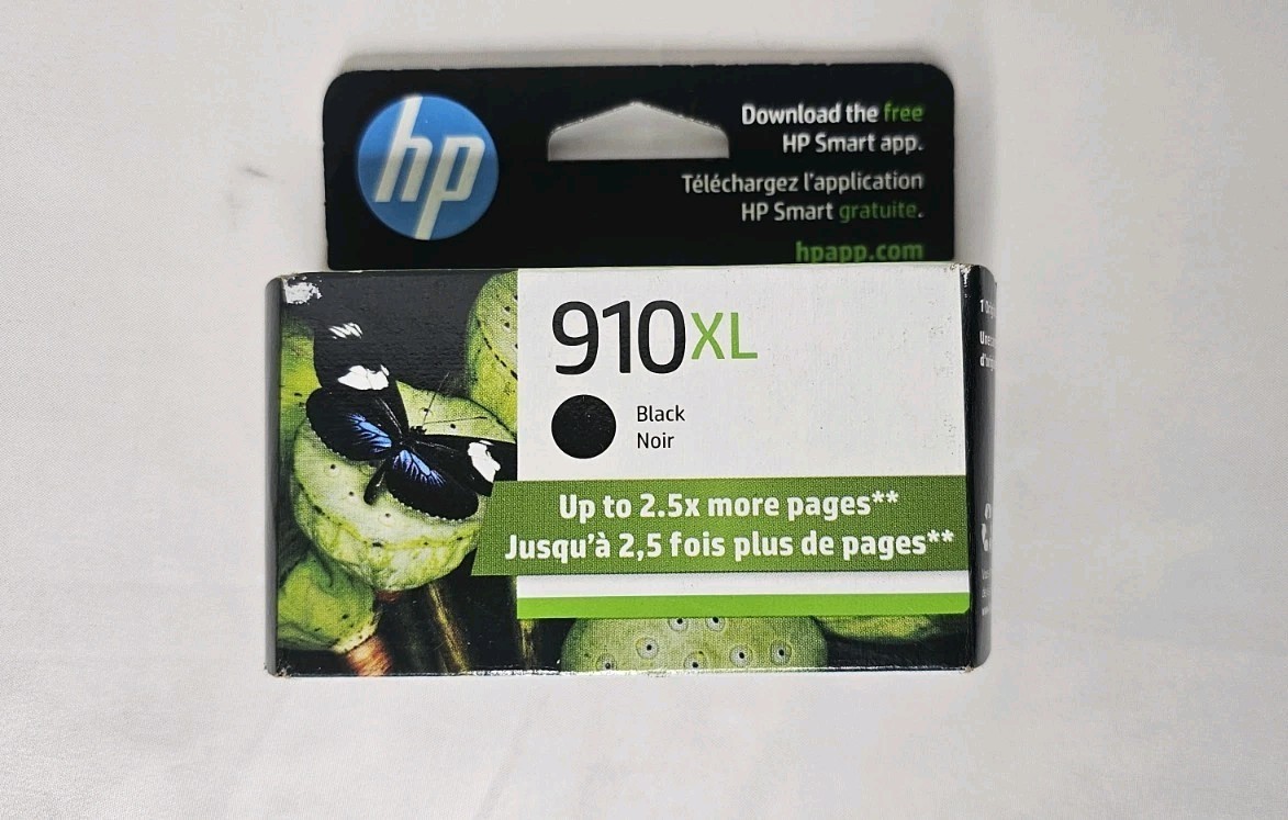 HP 910XL Black Ink Cartridge High Yield 3YL65AN Genuine New Sealed 2023