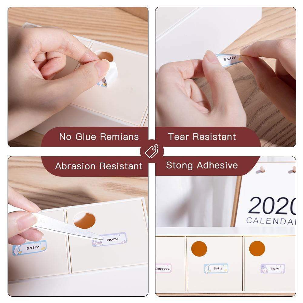 Phomemo 3 Rolls Circle White Square 12 x 40 mm Self-Adhesive Thermal Labels
