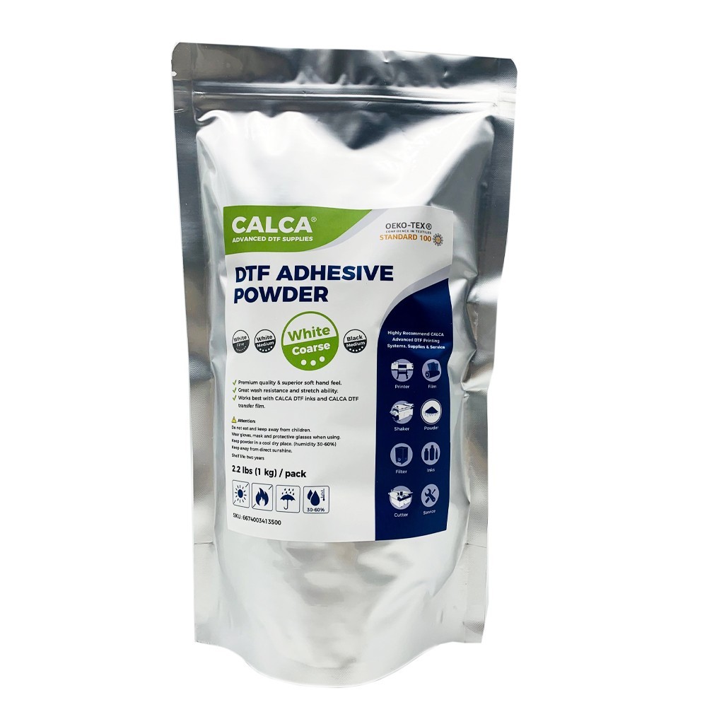 CALCA 2.2lbs Coarse, White MC3 TPU DTF Powder Digital Transfer Hot Melt Adhesive