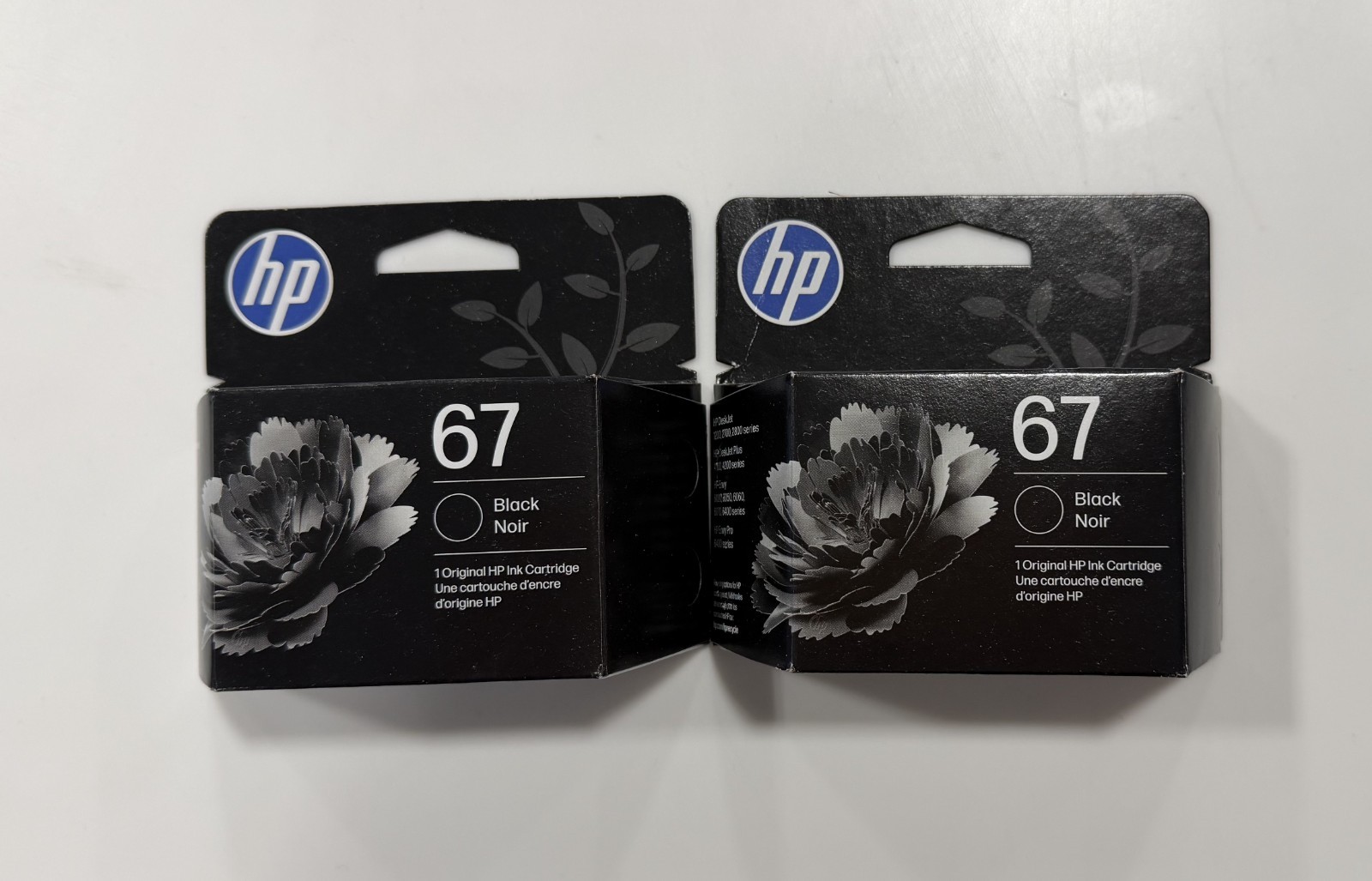 HP 67 Black Original Ink Cartridge–2 Pack EXP 09/26