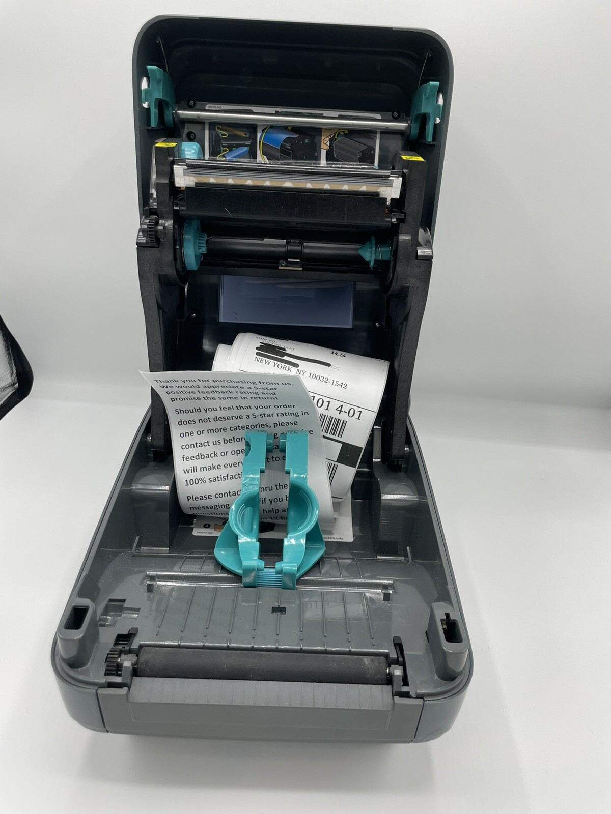 Zebra GK420T USB/Serial Thermal Transfer Printer w Labels & Cables