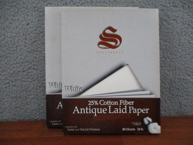 Lot Of 2 80 Southworth White 24lb Open Pack APPROXIMATELY 150 PAGES 8.5×11