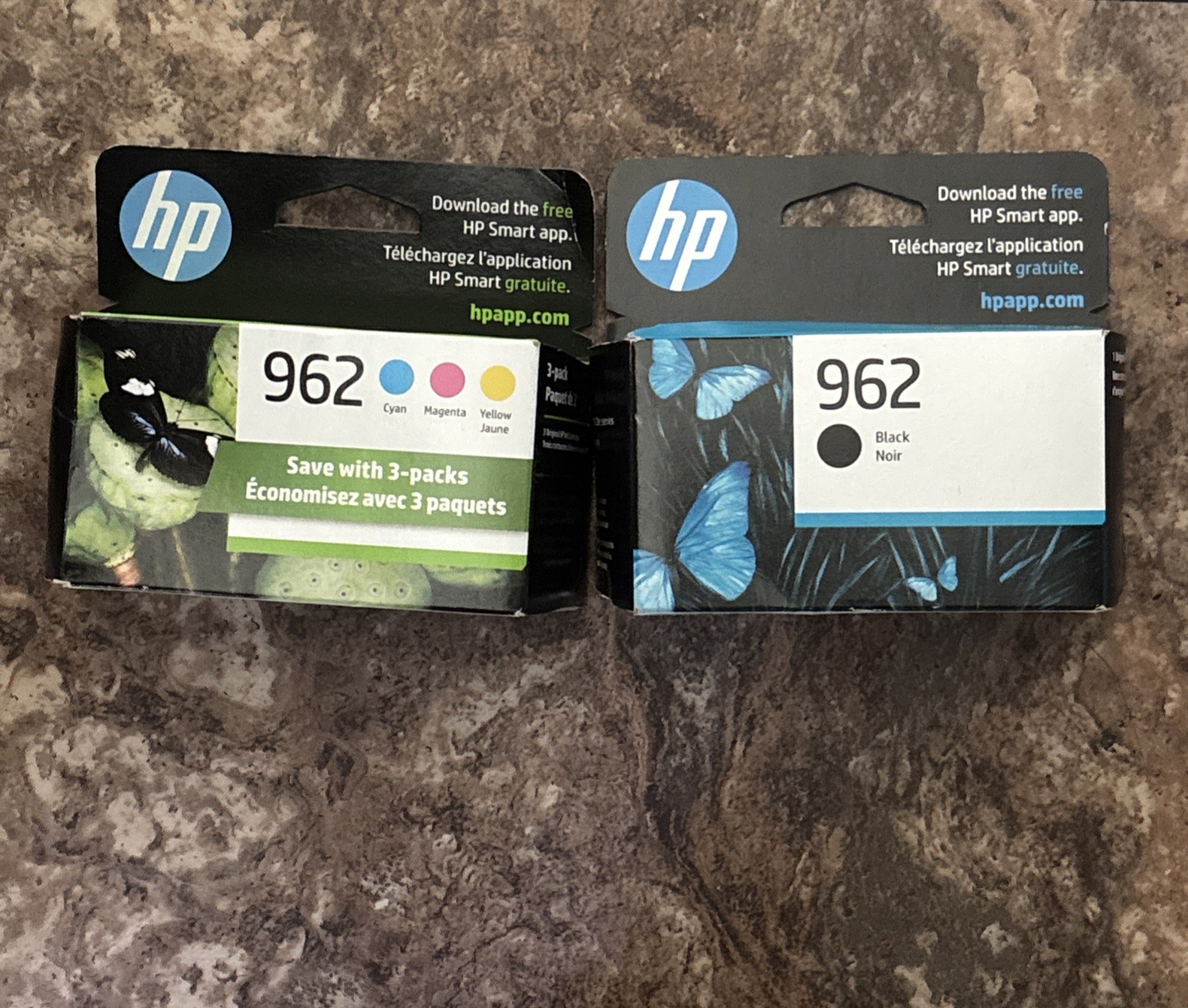4-PACK HP 962 BLACK & COLOR INK OFFICEJET PRO 9010 SEALED BOX EXP 2026/2027